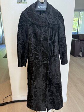 Exquisite Persian Baby Lamb Handmade Fur Coat